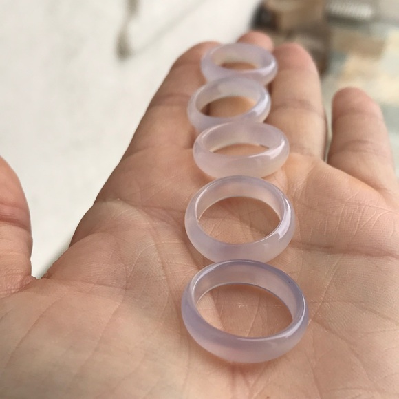 Agate Moonstone Ring Set - Picture 3 of 4